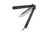 Balisong peilis Full Skull BLACK