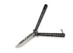 Balisong peilis Full Skull BLACK - Image 5