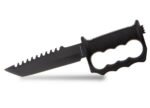 Hastaa taktinis fiksuota geležte peilis su pirštų apsauga ir titnagų - Image 7