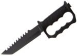 Hastaa taktinis fiksuota geležte peilis su pirštų apsauga ir titnagų - Image 9