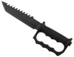 Hastaa taktinis fiksuota geležte peilis su pirštų apsauga ir titnagų - Image 8