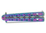 Treniruočių peilis Balisong Rainbow Holes - Image 10