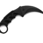 Fiksuota geležte karambit juodas