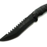 Militariškas fiksuota geležte peilis