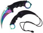 Didelis Fiksuota Geležte Karambit Rainbow - Image 4