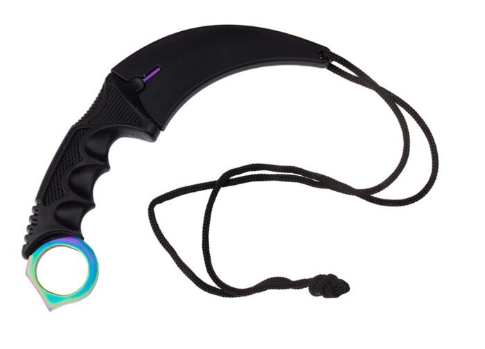 Didelis Fiksuota Geležte Karambit Rainbow - Image 7