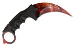 Fiksuota geležte karambit Red Dragon