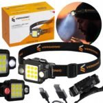 Žibintuvėlis ant galvos LED 2in1 - Image 8