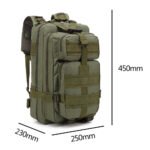Kuprinė Adventure army green 28L - Image 4