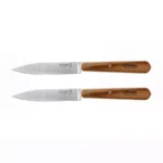 Opinel 112 Paring Knife natūralus 2 dalių virtuvinių peilių rinkinys.