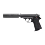 Airsoft pistoletas Walther PPK/S SD 6 mm, green gas