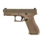 Airsoft pistoletas Glock 19X 6 mm coyote green gas