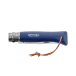 Peilis Opinel Colorama 08 inox skrobalas mėlynas su dirželiu dėkle - Image 4