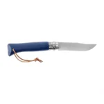 Peilis Opinel Colorama 08 inox skrobalas mėlynas su dirželiu dėkle - Image 2