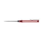 Sulankstomas peilis KNIVESPL The First Sandvik 14C28N, raudonas G10, juoda PVD danga - Image 3
