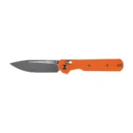 Sulankstomas peilis KNIVESPL The First Sandvik 14C28N, oranžinė G10, Stonewashed/Satin
