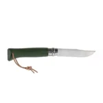 Sulankstomas peilis Opinel Colorama 08 inox khaki su dirželiu - Image 2