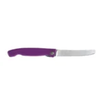 Sulankstomas Victorinox Swiss Classic 6.7835.FC1 peilis pica ir kepsniams, dantytas, violetinis - Image 2