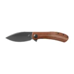 Sulankstomas peilis Trollsky Knives Mandu EVO MTE006 Liner Lock Grey Stonewashed 14C28N Brown Micarta