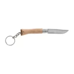 Sulankstomas peilis Opinel Colorama 04 raktų pakabukas inox naturalis - Image 2