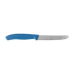 Virtuvinis peilis Victorinox Swiss Classic 6.7832.C1 dantytais ašmenimis ir užapvalintu galu, mėlynas - Image 2