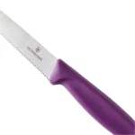 Virtuvinis peilis Victorinox Swiss Classic 6.7235.C1, dantytas, violetinis - Image 4