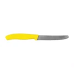 Virtuvinis peilis Victorinox Swiss Classic 6.7838.C1 dantytais ašmenimis, su užapvalintu galiuku, geltonas - Image 2