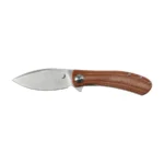 Sulankstomas peilis Trollsky Knives Mandu EVO MTE007 Liner Lock Satin 14C28N, ruda Micarta