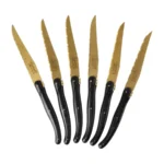 Steikų peilių rinkinys Laguiole Prestige Line Gold Stonewash, 6 vnt. - Image 4