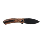 Sulankstomas peilis Trollsky Knives Mandu EVO MTE012 Liner Lock Black Stonewashed 14C28N Orange Turtle G10 - Image 2