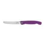 Sulankstomas Victorinox Swiss Classic 6.7835.FC1 peilis pica ir kepsniams, dantytas, violetinis