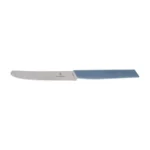 Virtuvinis peilis Victorinox Swiss Modern 6.9006.11W41 dantytas su užapvalintu galiuku, mėlynas