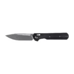 Sulankstomas peilis KNIVESPL The First Sandvik 14C28N, juodas G10, Stonewashed/Satin