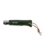 Sulankstomas peilis Opinel Colorama 08 inox khaki su dirželiu - Image 4