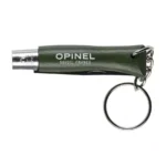 Sulankstomas peilis Opinel Colorama 04 raktų pakabukas inox skroblas chaki - Image 4