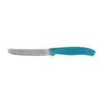 Victorinox Swiss Classic 6.7834.C1 virtuvinis peilis, dantytas, su užapvalintu galiuku, žalias