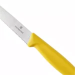 Virtuvinis peilis steikui ir picai Victorinox Swiss Classic 6.7238.C1 dantytais ašmenimis, geltonas - Image 4