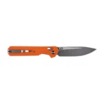 Sulankstomas peilis KNIVESPL The First Sandvik 14C28N, oranžinė G10, Stonewashed/Satin - Image 2