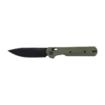 Sulankstomas peilis KNIVESPL The First Sandvik 14C28N, žalias G10, juoda PVD danga