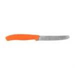 Virtuvinis peilis Victorinox Swiss Classic 6.7839.C1 dantytas, suapvalintu galiuku, oranžinis - Image 2