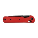 Sulankstomas peilis KNIVESPL The First Sandvik 14C28N, raudonas G10, juoda PVD danga - Image 4