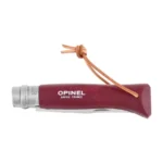 Sulankstomas peilis Opinel Colorama 08 inox, bordo spalvos skroblo mediena - Image 4