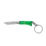 Sulankstomas peilis Opinel Colorama 02 raktų pakabukas inox žalias skroblas