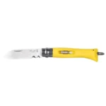 Sulankstomas daugiafunkcis peilis Opinel DIY Yellow 002138