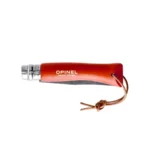 Sulankstomas peilis Opinel Colorama 07 Inox, skroblas, oranžinis - Image 4