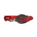 Sulankstomas Fox Outdoor 6 dalių stalo įrankių rinkinys, raudonas - Image 3