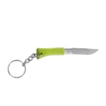 Sulankstomas peilis Opinel Colorama 02 raktų pakabukas inox skroblas laimo spalvos - Image 2