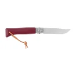 Sulankstomas peilis Opinel Colorama 08 inox, bordo spalvos skroblo mediena - Image 2