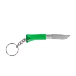 Sulankstomas peilis Opinel Colorama 02 raktų pakabukas inox žalias skroblas - Image 2