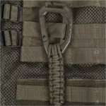 Mil-Tec raktų pakabukas su MOLLE karabinu, alyvuoginis - Image 2